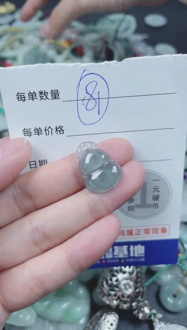 翡翠未镶嵌颈饰094