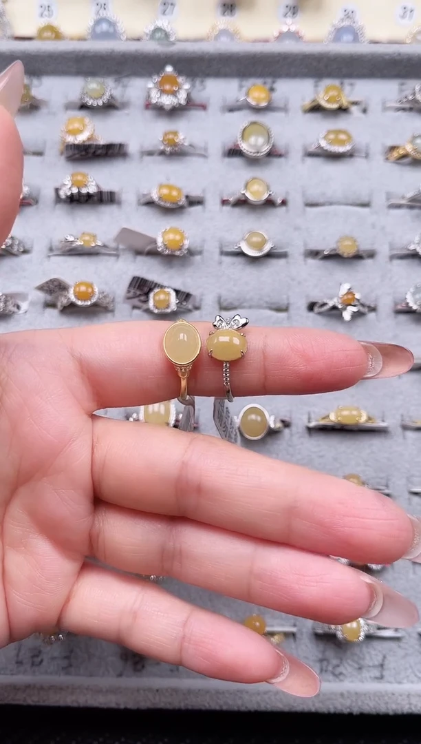 【闪购商品】翡翠戒指银S925镶嵌戒指150.70