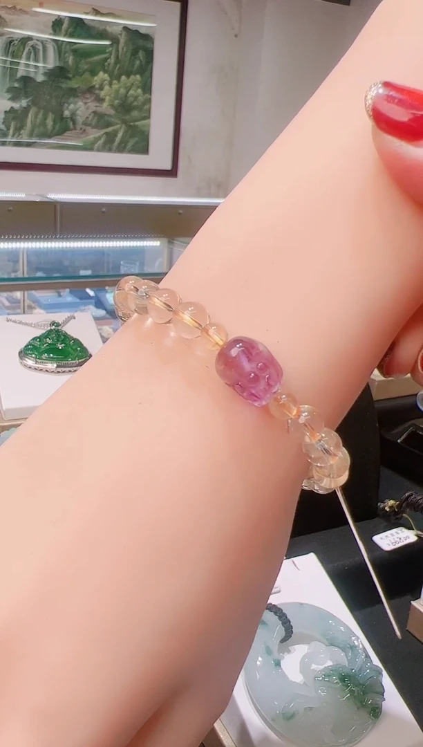 【闪购商品】黄晶手链未镶嵌202531657