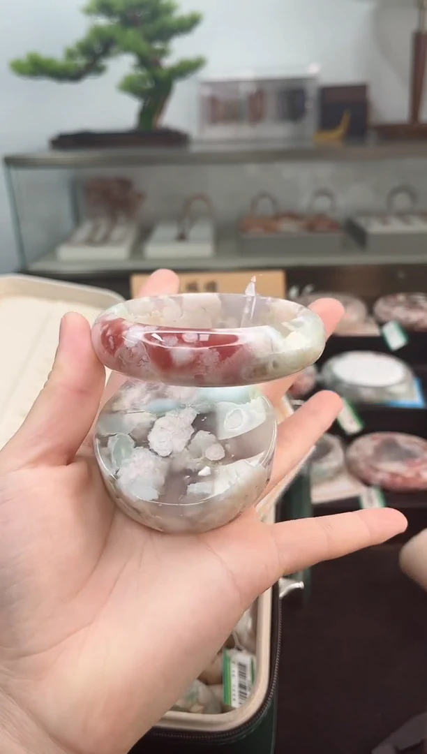 未镶嵌手镯石英质玉圈口（赠品镯心）