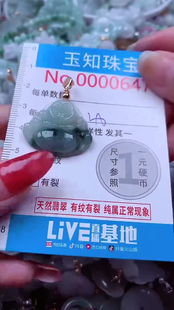 吊坠(不含链)未镶嵌翡翠647