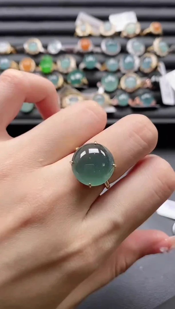 【闪购商品】翡翠戒指银S925镶嵌11111