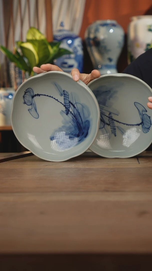 瓷片景德镇设计师釉下手绘陶瓷餐具