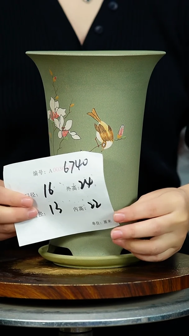 紫砂花盆6740+Z紫砂花盆紫砂&^