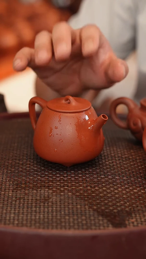 茶壶紫砂全手 大红袍 高石瓢 200cc