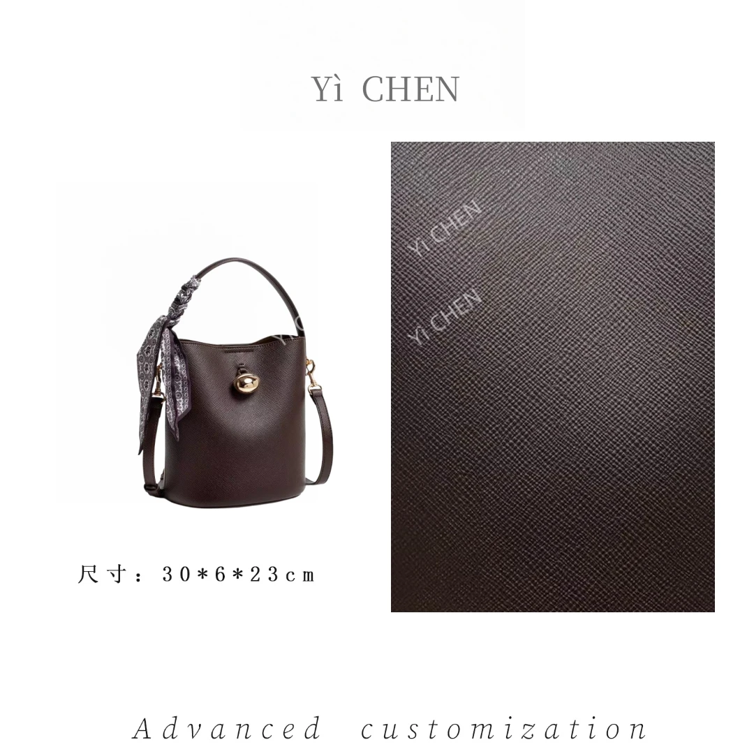 【Yì CHEN】QYX-81660-巧克力 简约时尚女士新款轻奢单肩斜跨包