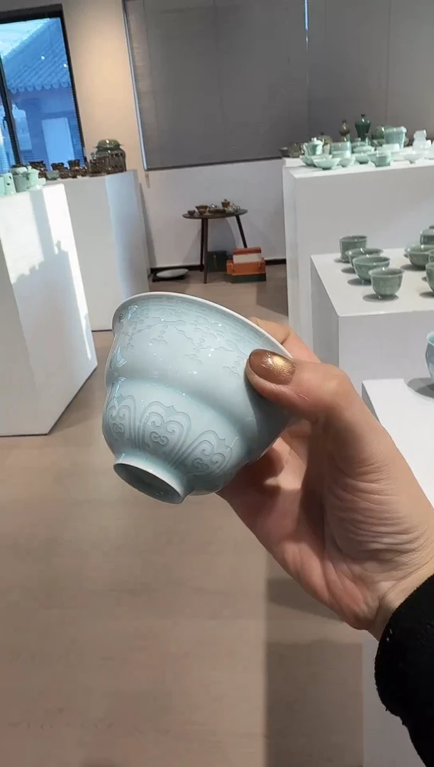 青瓷手工茶器包邮