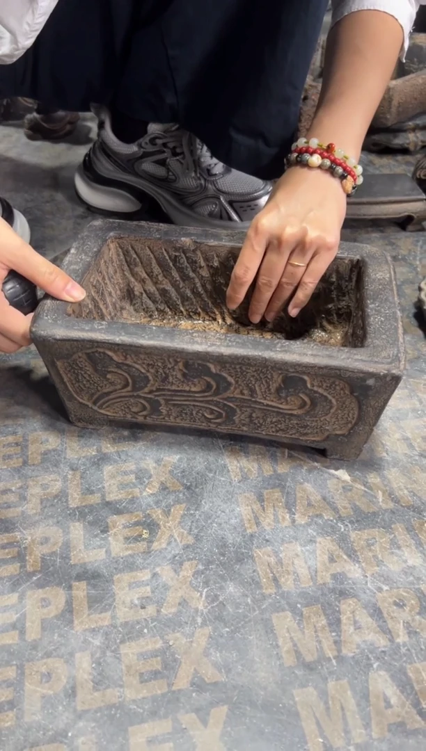 陶土【火山泥】石槽盆