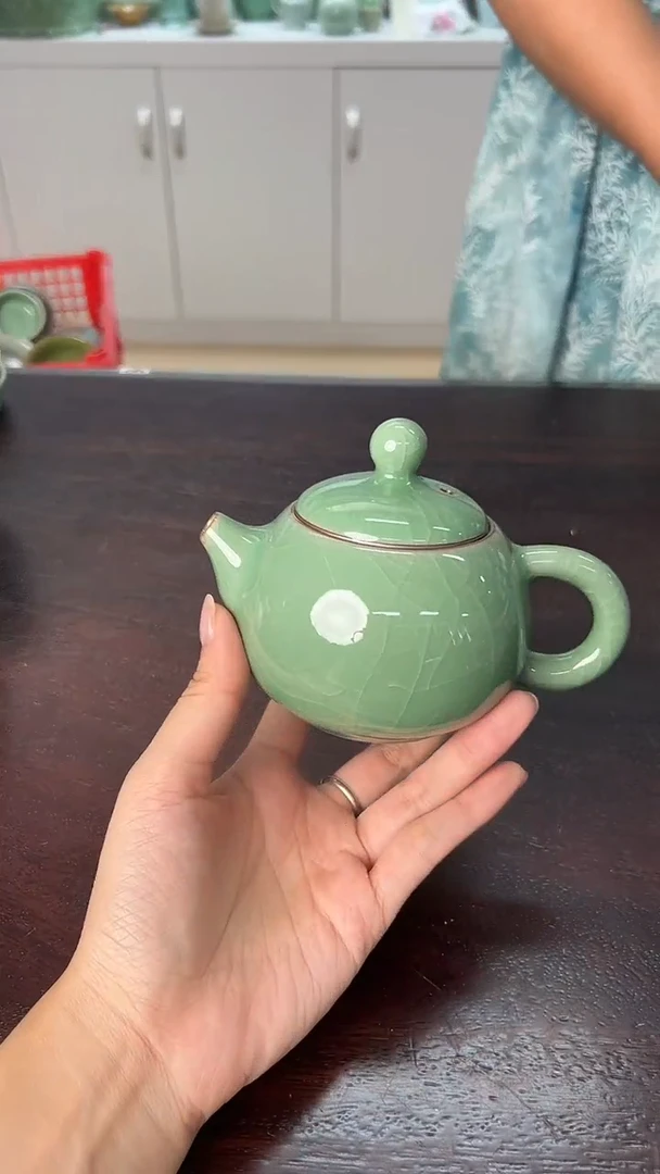 龙泉云间青瓷小米茶器