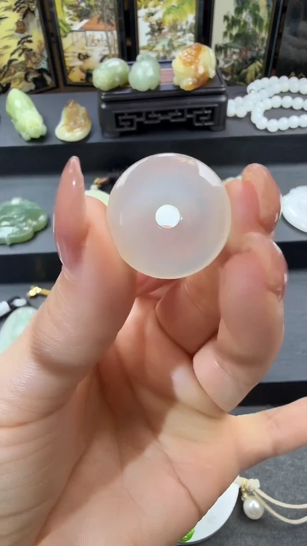 未镶嵌吊坠(不含链)玛瑙/玉髓平安扣