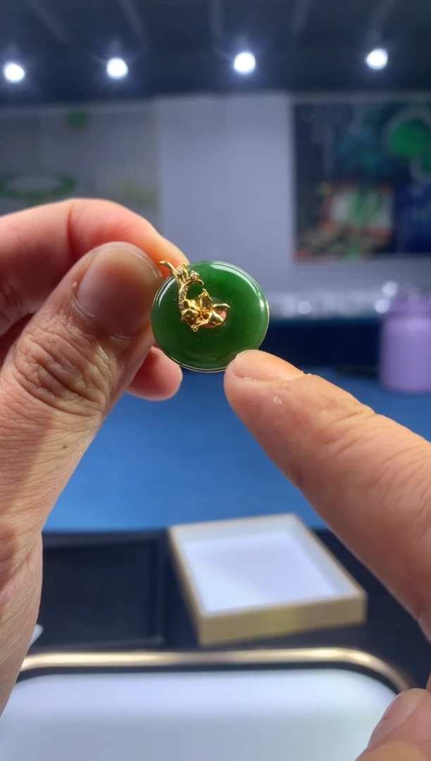 和田玉18K金镶嵌颈饰7009761/PJ/多样性发/一件