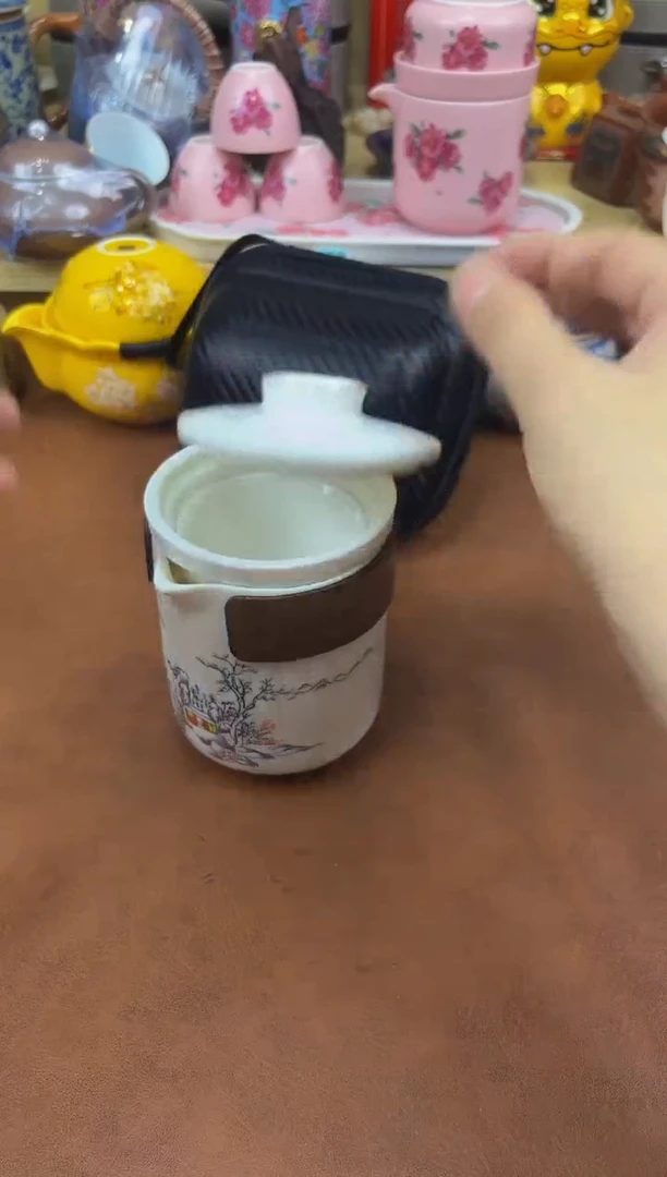 陶瓷茶具摆件旅行套组