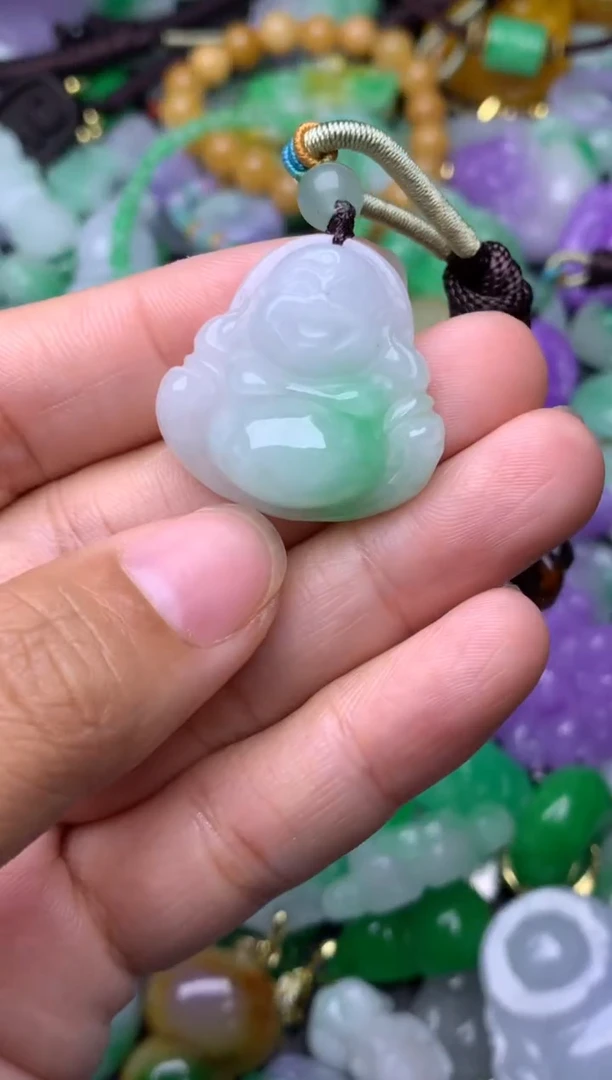 颈饰未镶嵌翡翠缅甸翡翠吊坠