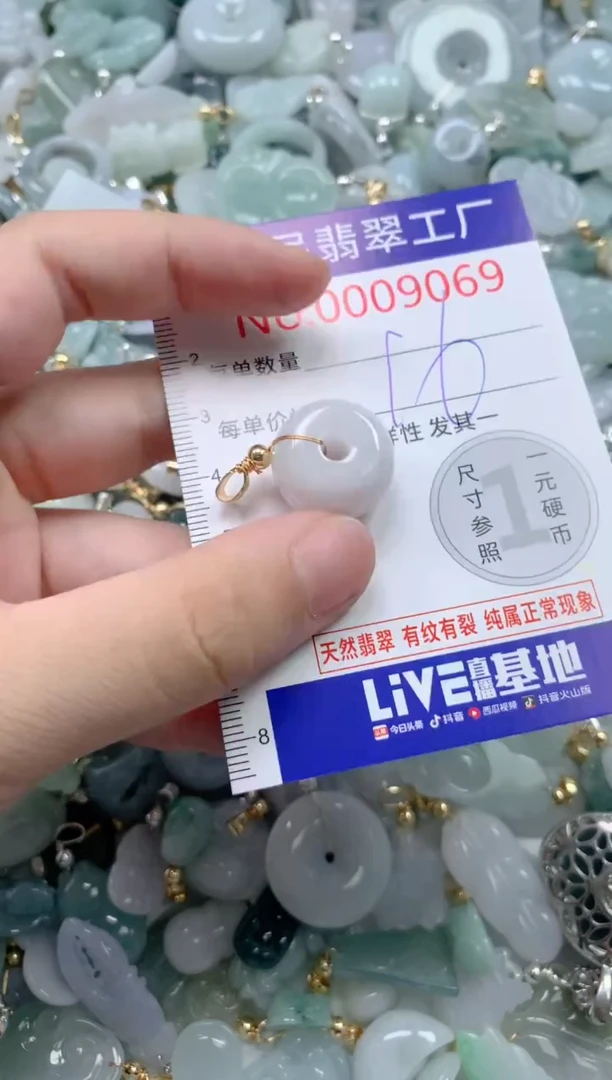 翡翠未镶嵌颈饰9069