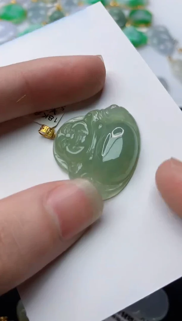 【闪购商品】翡翠颈饰18K金镶嵌61.........