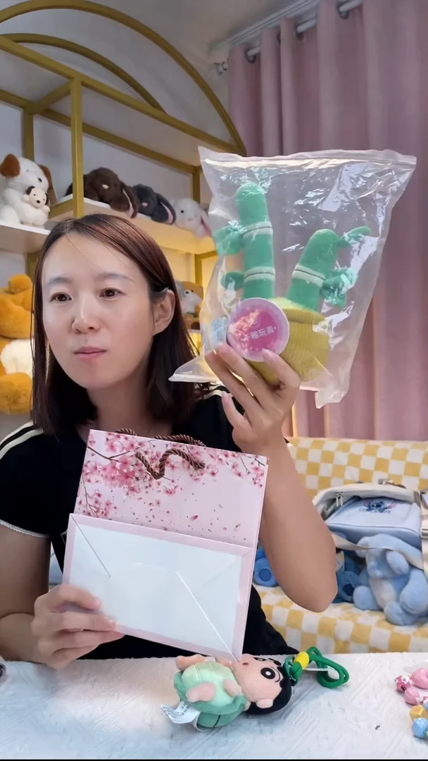 毛绒节节高升摆件