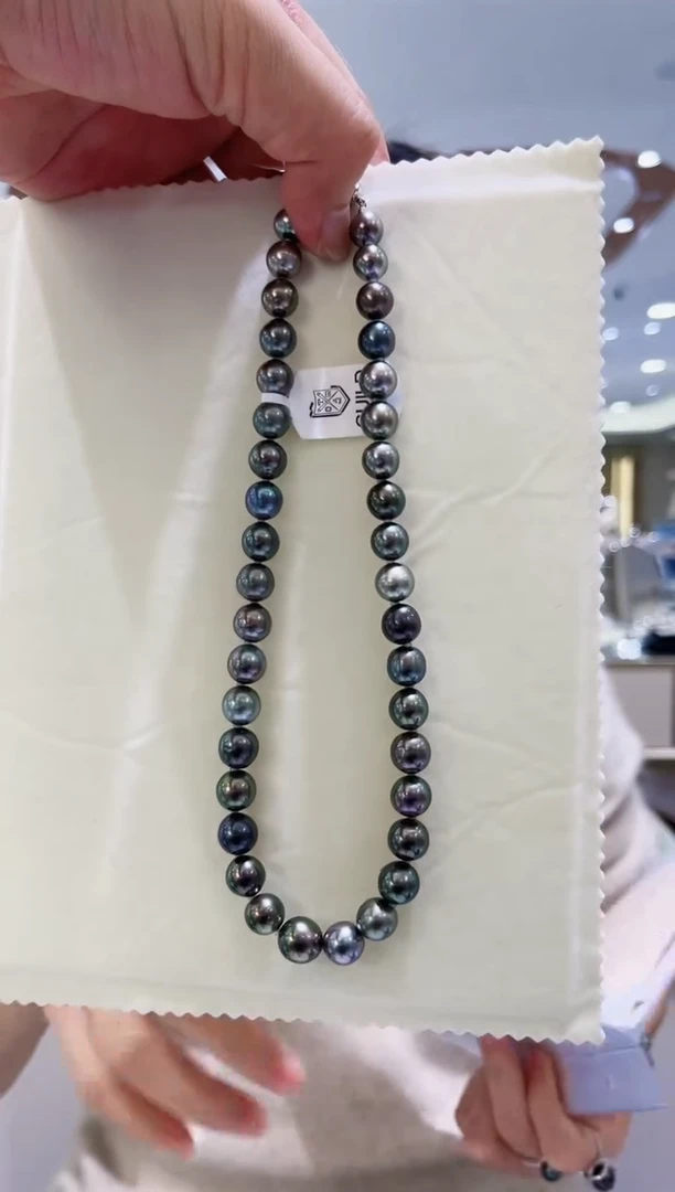 未镶嵌项链海水珍珠大溪地莫兰迪带吉尔德大证