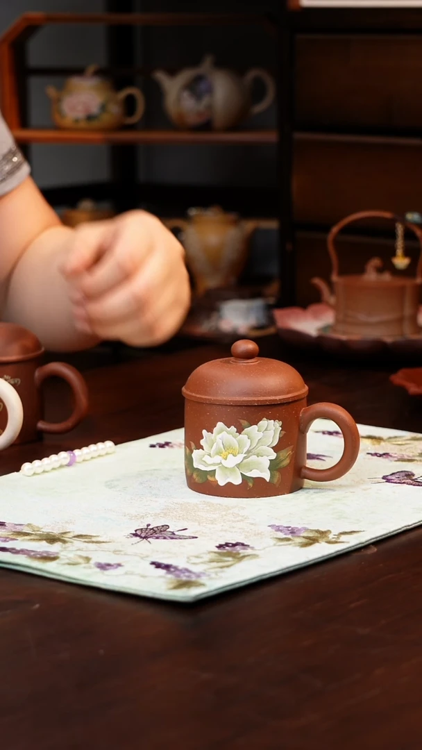 茶壶紫砂原矿紫砂手工杯子朱泥