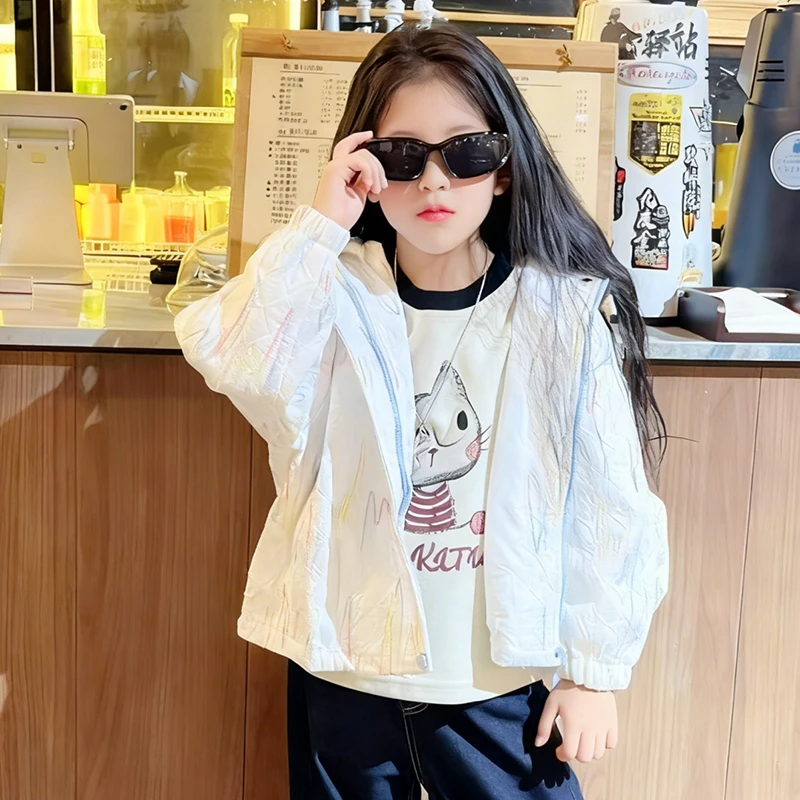 女童外套春秋2025新款儿童洋气时髦上衣中大童秋装长袖网红衣服潮