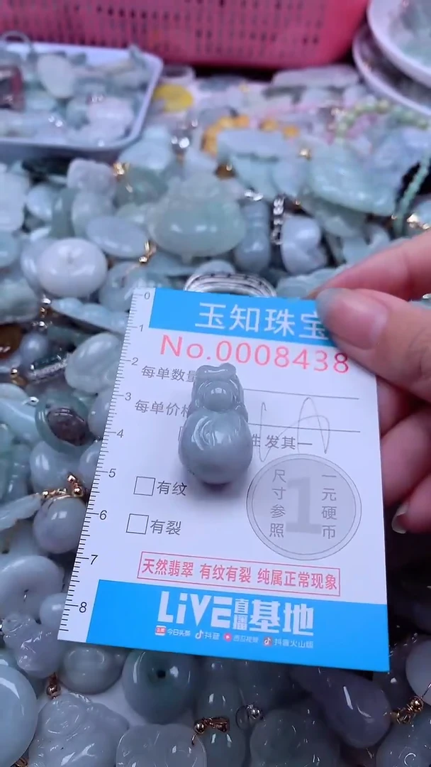 翡翠未镶嵌吊坠(不含链)8438