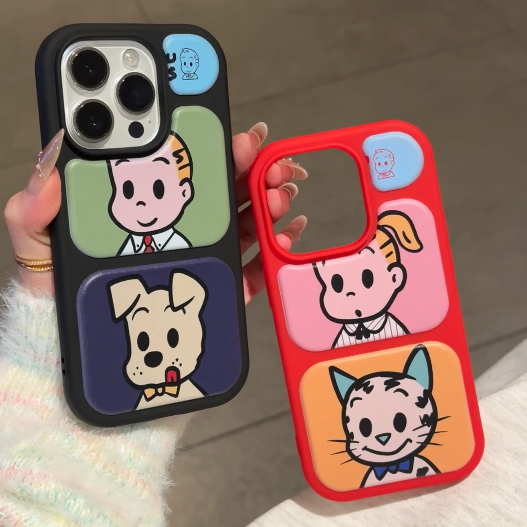 欧克里里原田治男孩女孩适用苹果16/15pro泡泡壳14/13手机壳12/11
