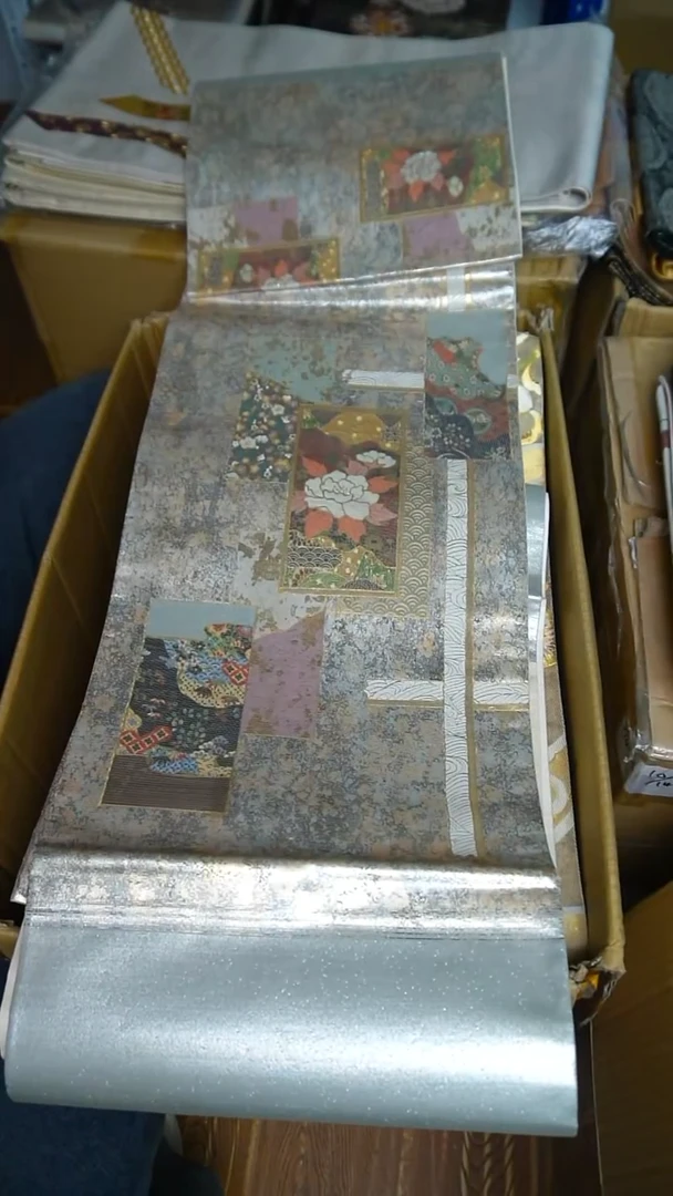 织绣2两通织螺钿花卉