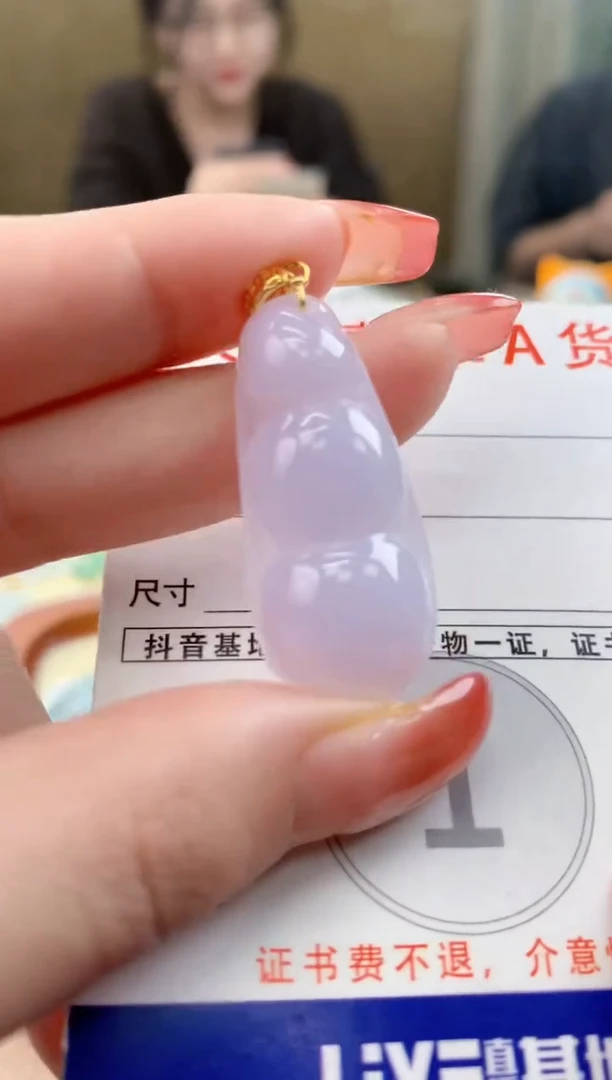颈饰未镶嵌翡翠 天然A货翡翠挂件