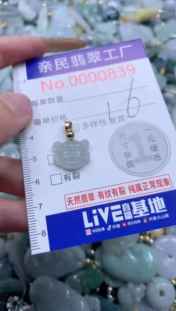 翡翠未镶嵌吊坠(不含链)839