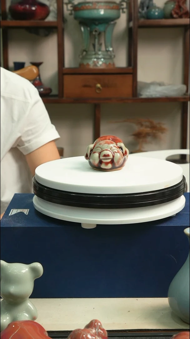 钧瓷十二生肖摆件猪