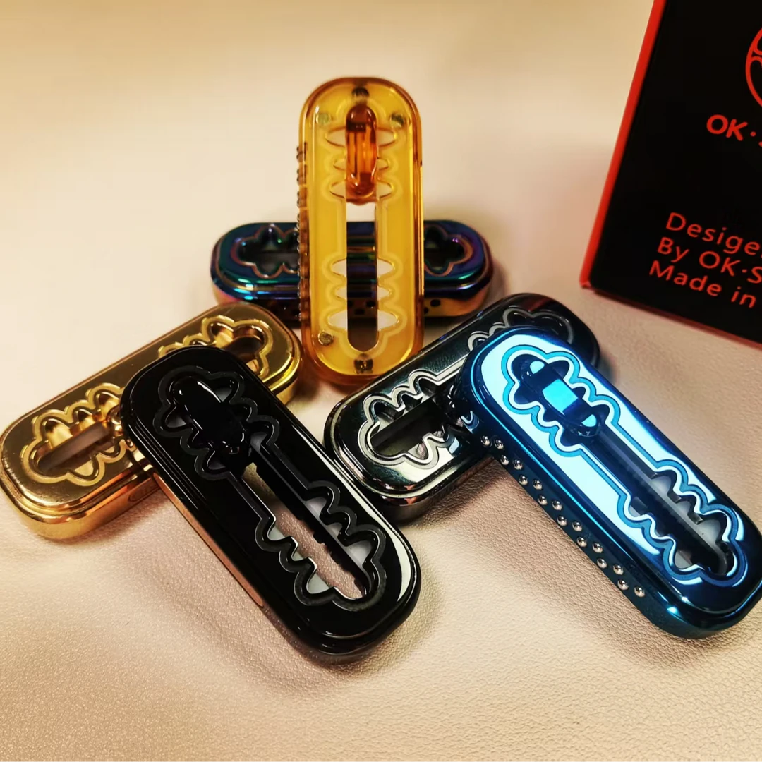 【梵人物】OK.STUDIOedc刀片机械推牌磁力推牌叮叮潮玩解压EDC玩具