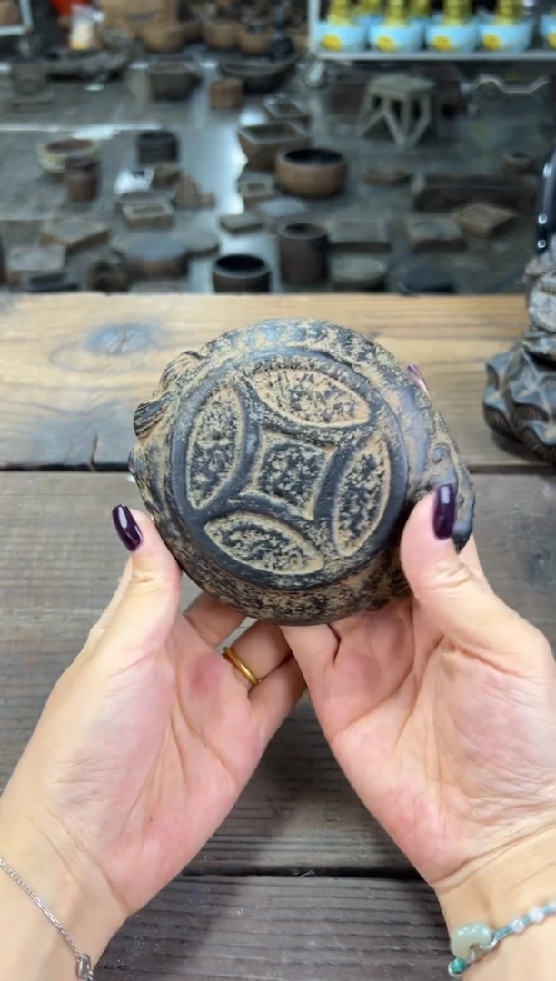 陶土【火山泥】金蟾小底座