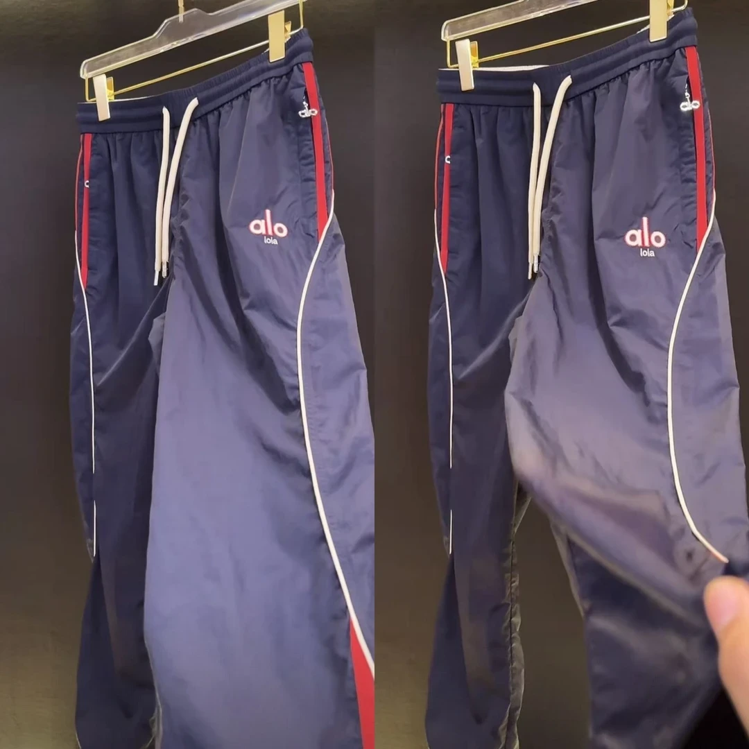 夏季男女同款运动裤潮流时尚舒适透气设计感长裤轻奢百搭休闲裤