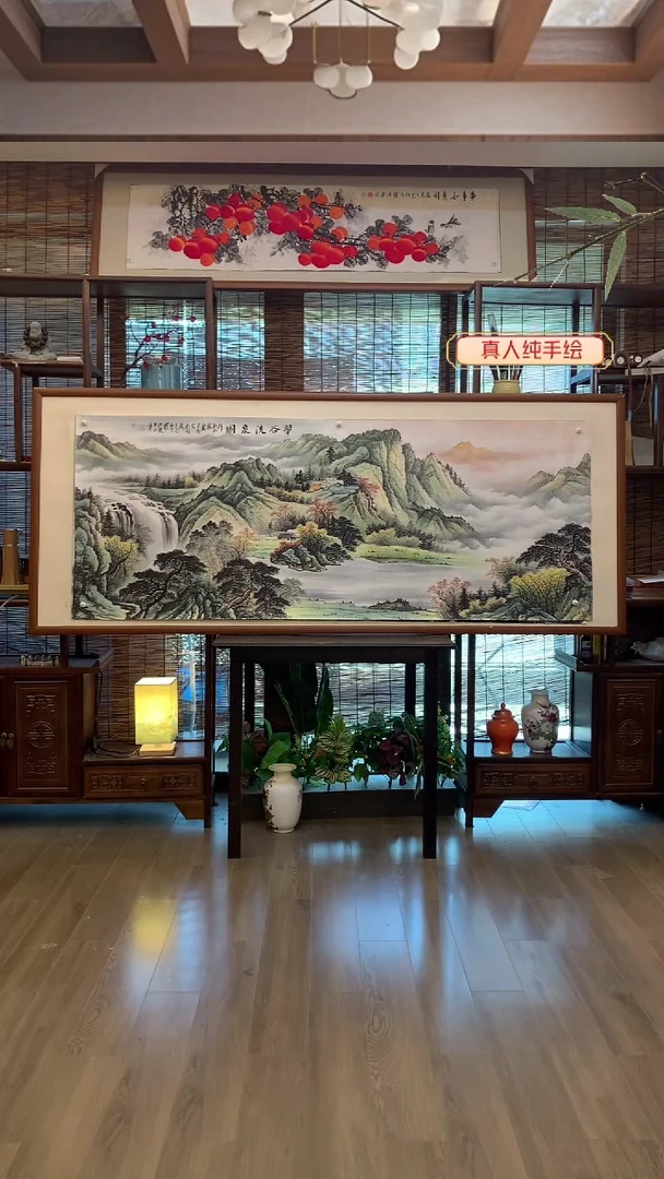 国画国画纯手绘纯实木205*85cm