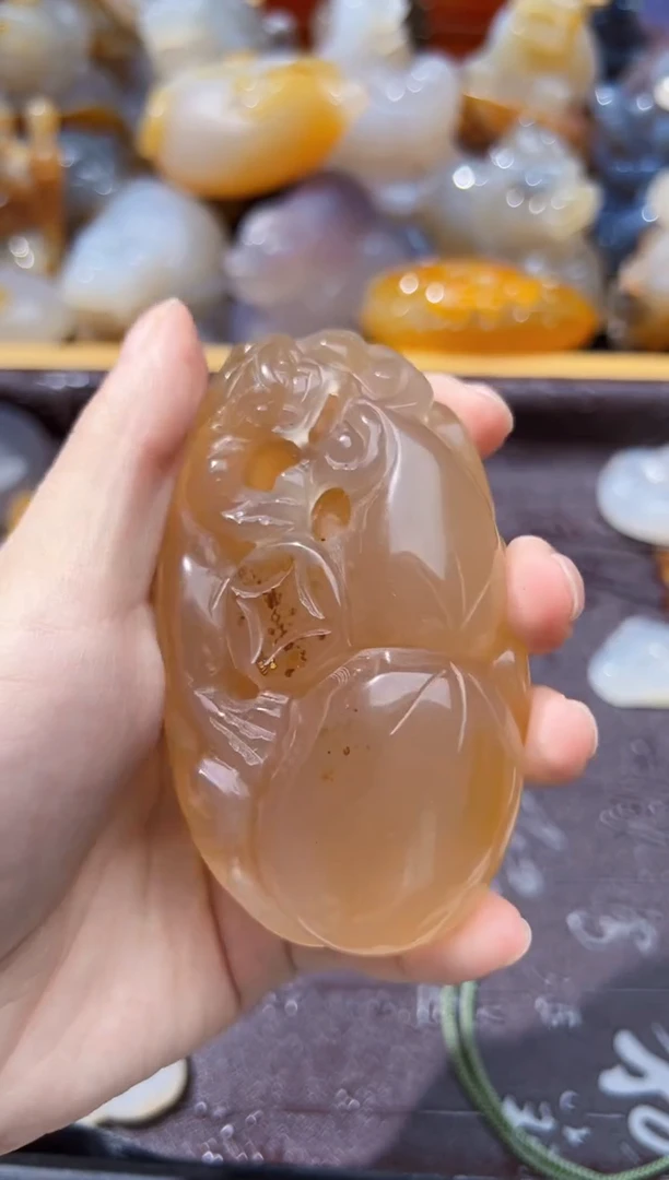 未镶嵌玛瑙吊坠潇*吧玛瑙