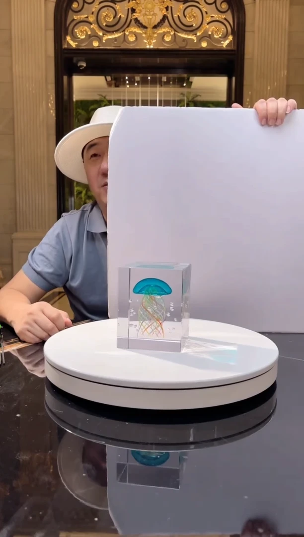 摆件AJ05040蓝水母艺术摆件