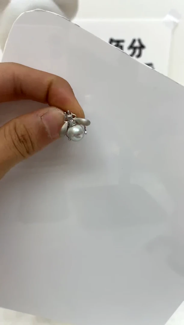 颈饰银S925镶嵌海水珍珠8-9