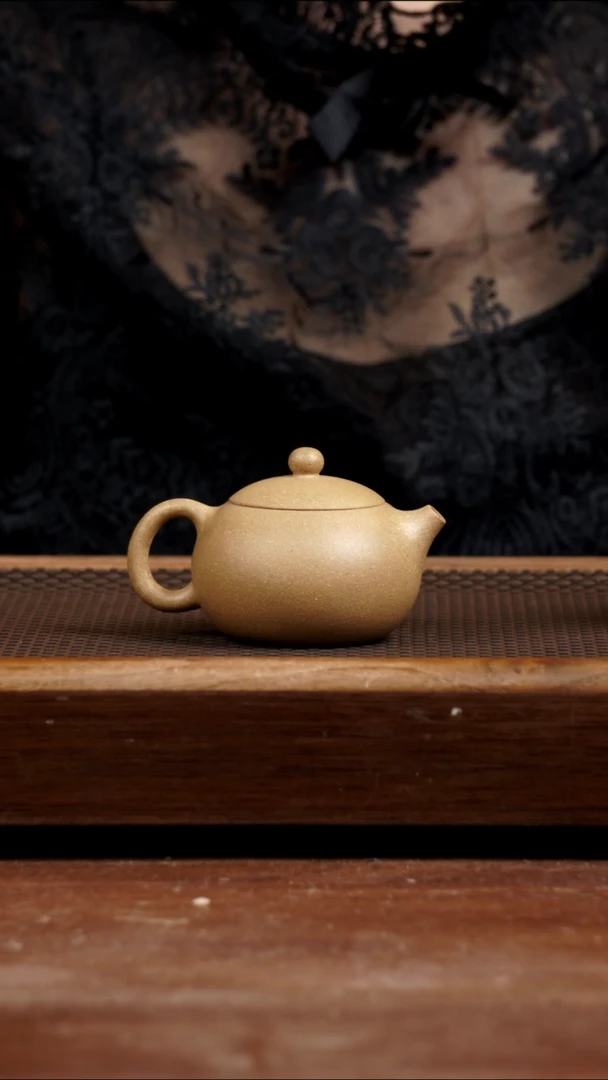 茶壶紫砂四号井墨绿泥西施120CC