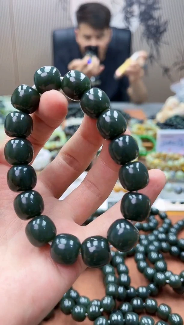 手链未镶嵌和田玉纯天然新疆且末蓝14