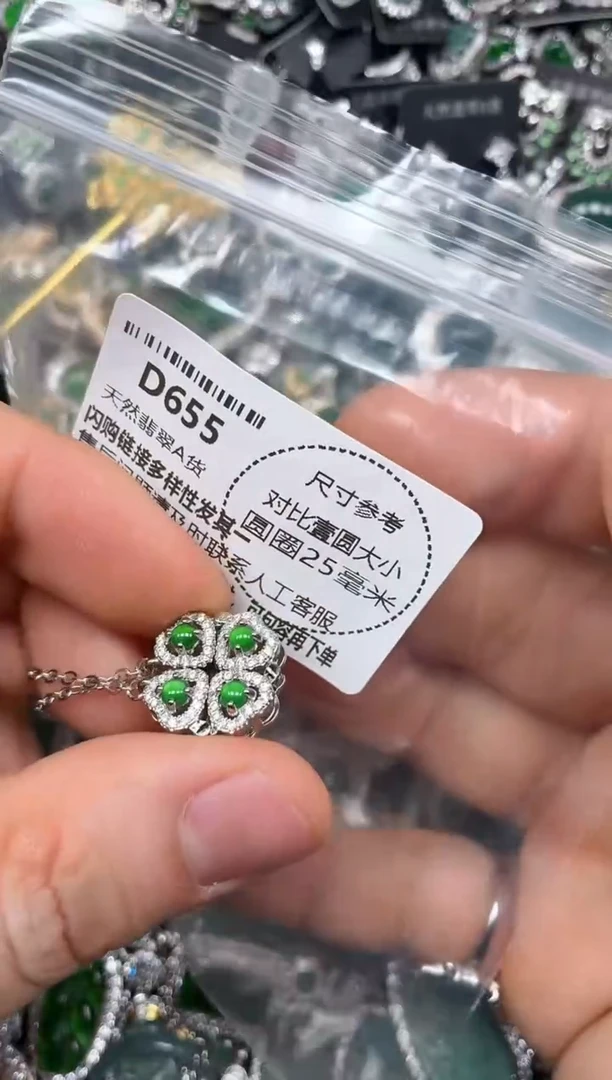 颈饰未镶嵌翡翠D655项链