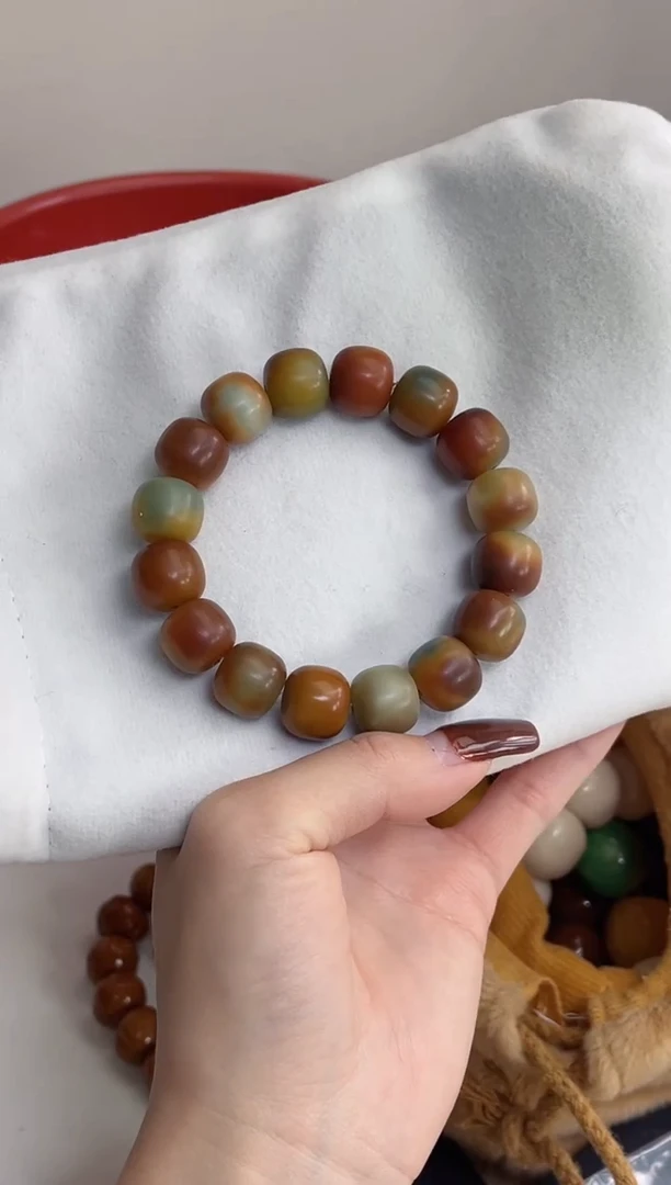 手串菩提根/象牙果n35干磨桶珠12*14mm手串