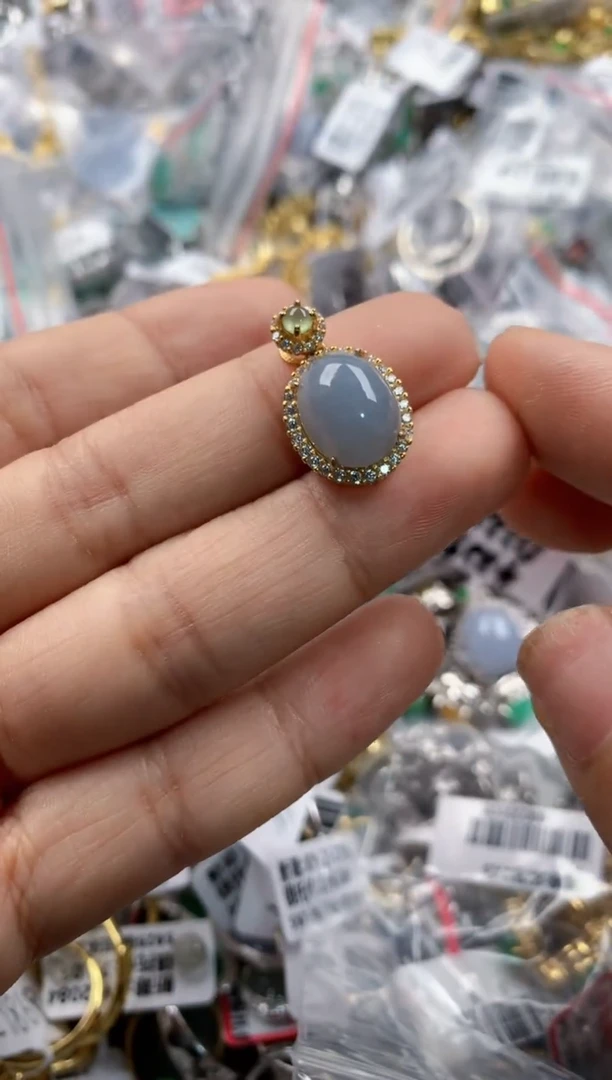 银S925镶嵌戒指翡翠2222   1