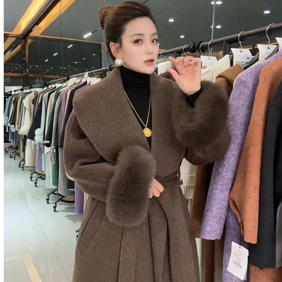 小杰杰老板娘专属（771-780）新款秋冬女气质百搭双面羊毛大衣外套