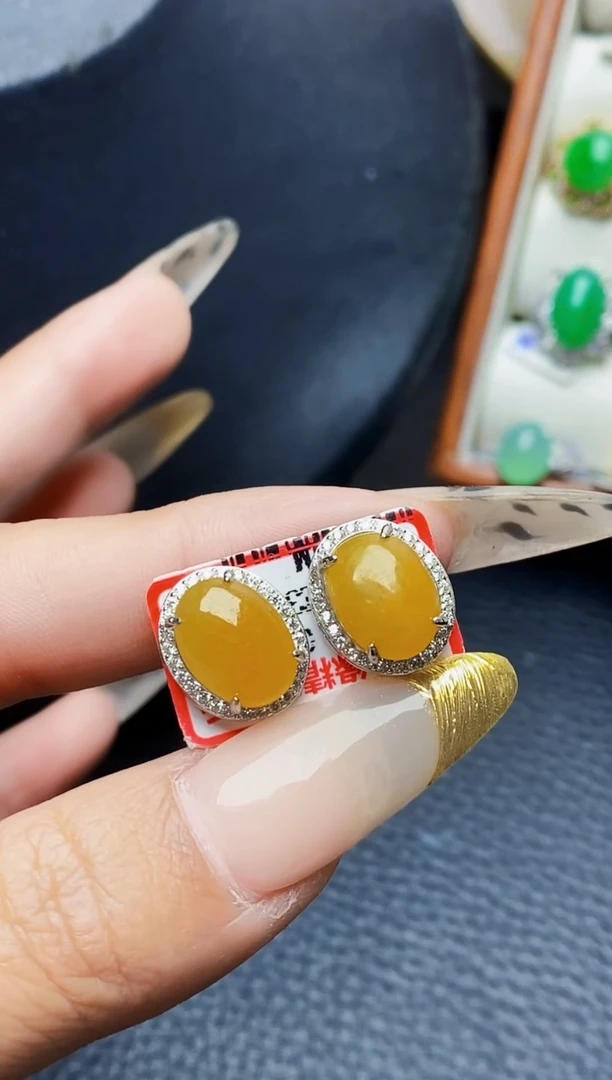 银S925镶嵌戒指翡翠5577