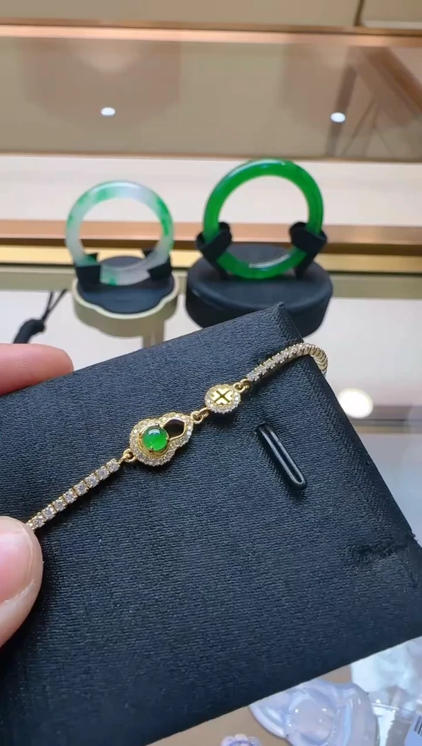 【闪购商品】翡翠手链银S925镶嵌多样性团购发一件