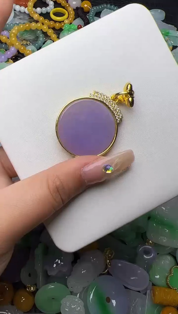 翡翠未镶嵌颈饰天然缅甸翡翠吊坠