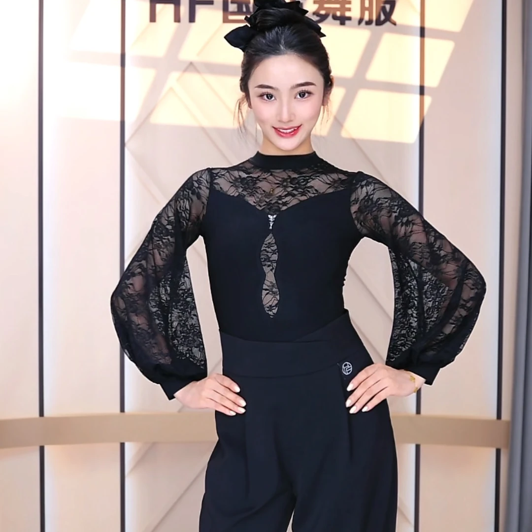 [HF品牌]SY503连体衣女士摩登舞交谊舞蹈上衣