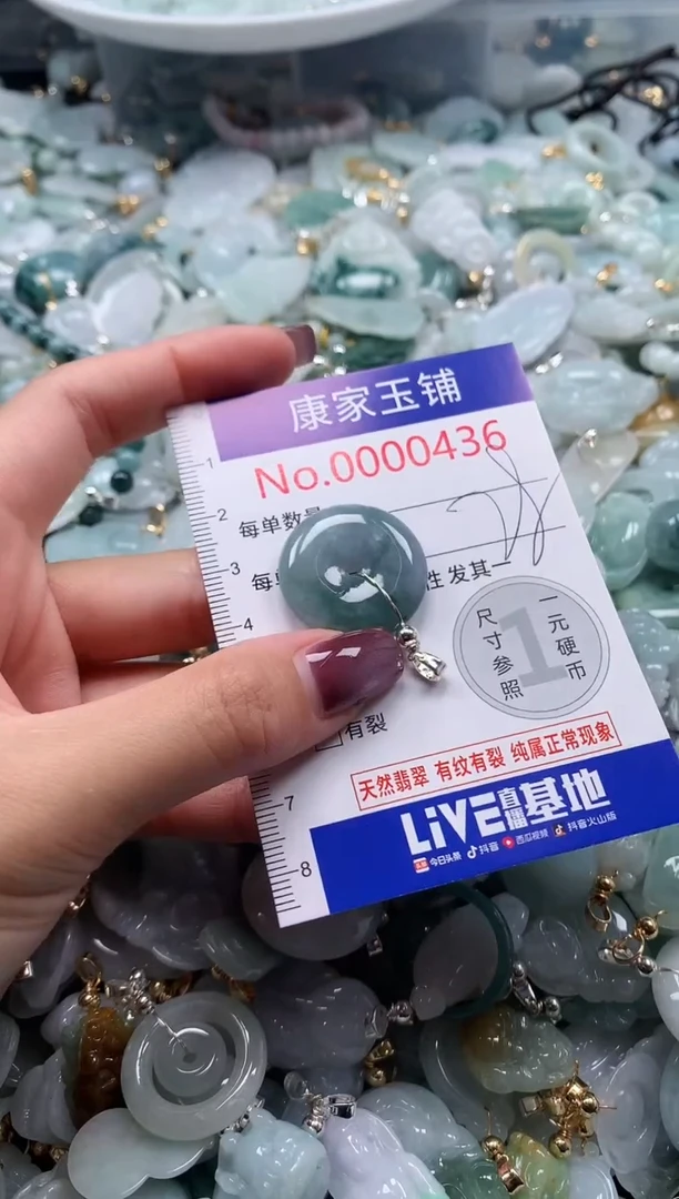 翡翠未镶嵌吊坠(不含链)436