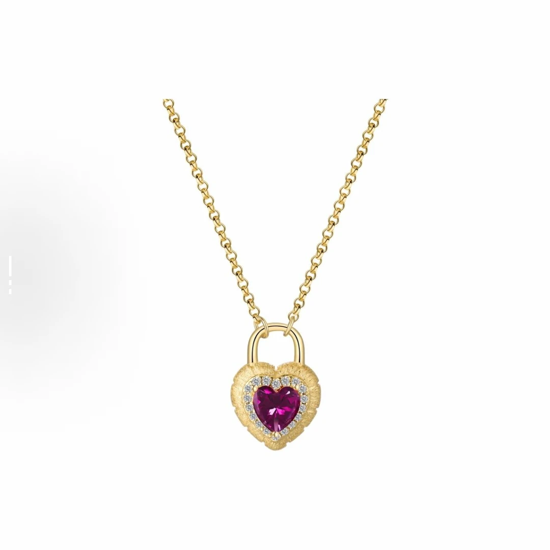 合金项链 【GOLIFIR】Finesse系列 金色爱心锁项链X307多样性发货