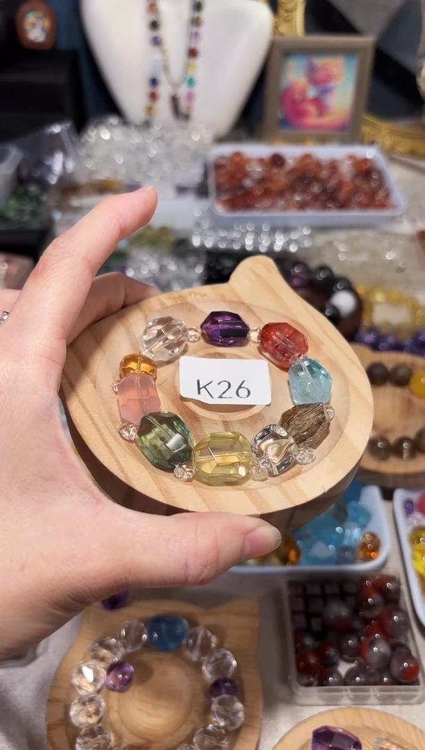 水晶手串未镶嵌S****思K26多宝随型手串拍6