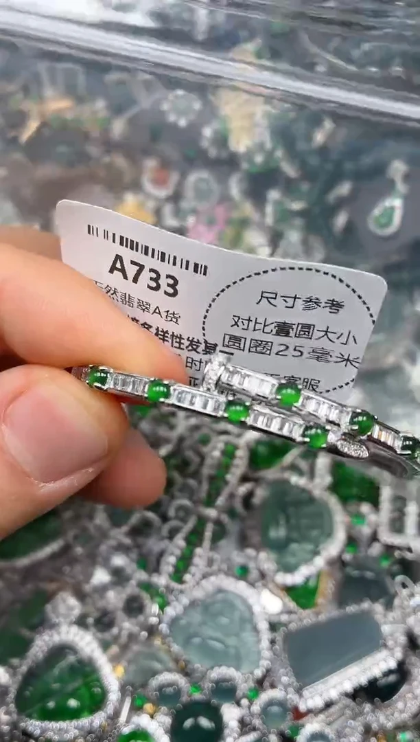 颈饰未镶嵌翡翠A733手镯